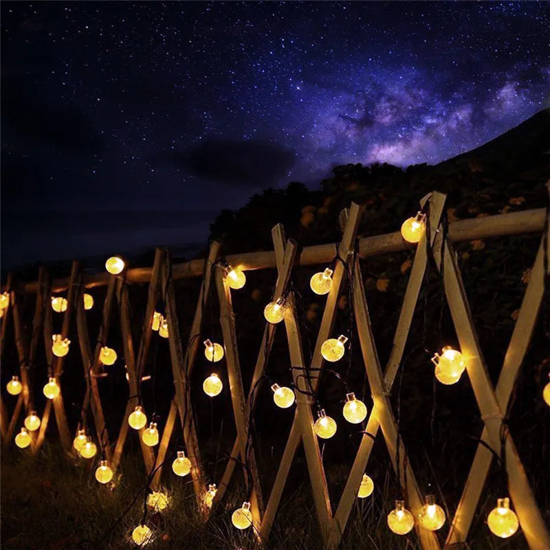 Solar powered LED bulb rope of lights!