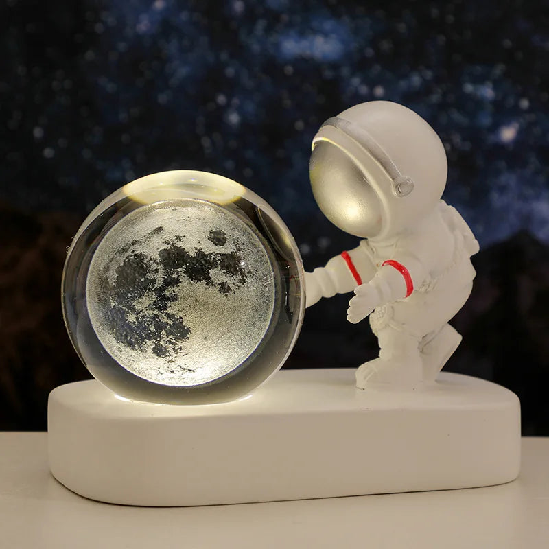 Astronaut admiring Crystal Ball Led Night