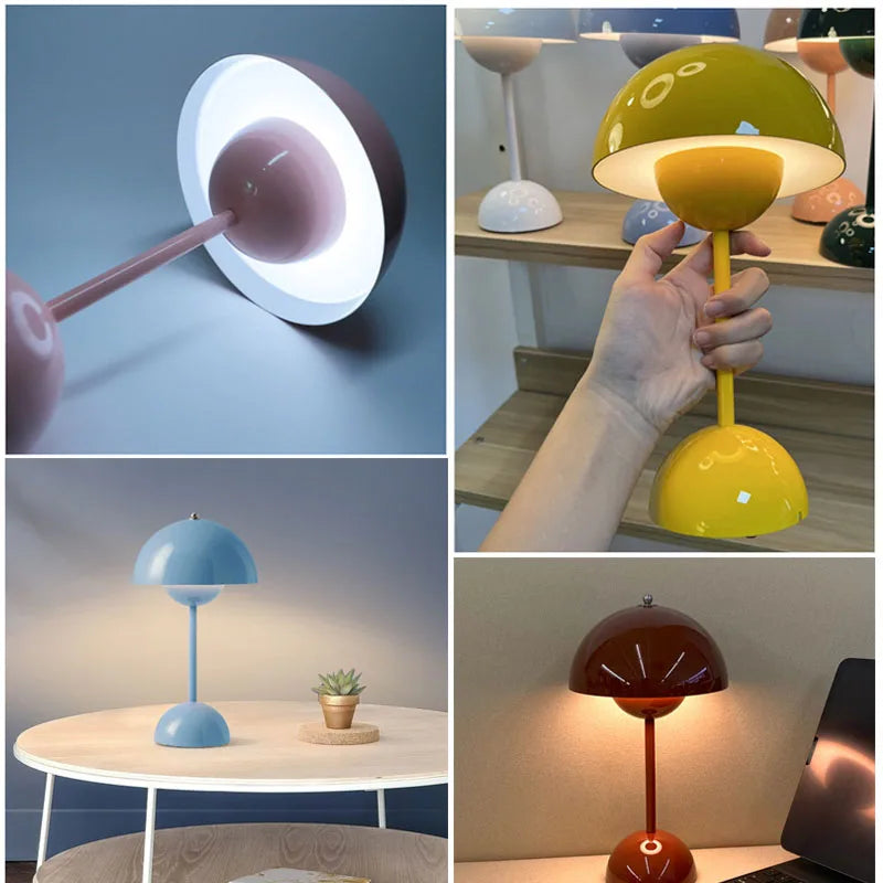 Rechargeable Mushroom Lamp Three setting Adjustment