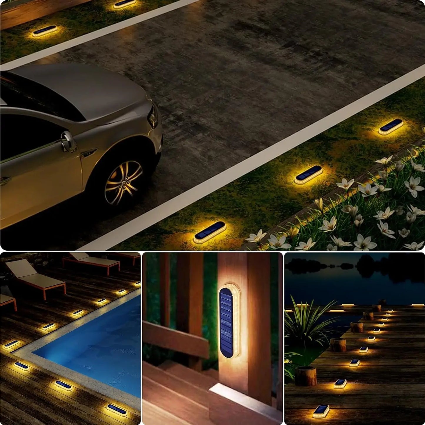 4 Pack Solar Powered Step Lights