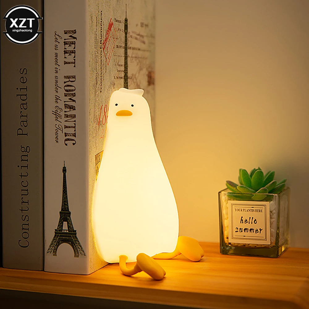 Cute Duck  Led Night Light and phone holder