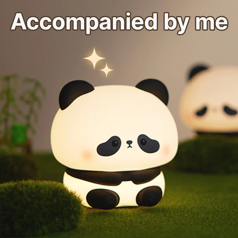 Cute Panda LED Silicone Night Light