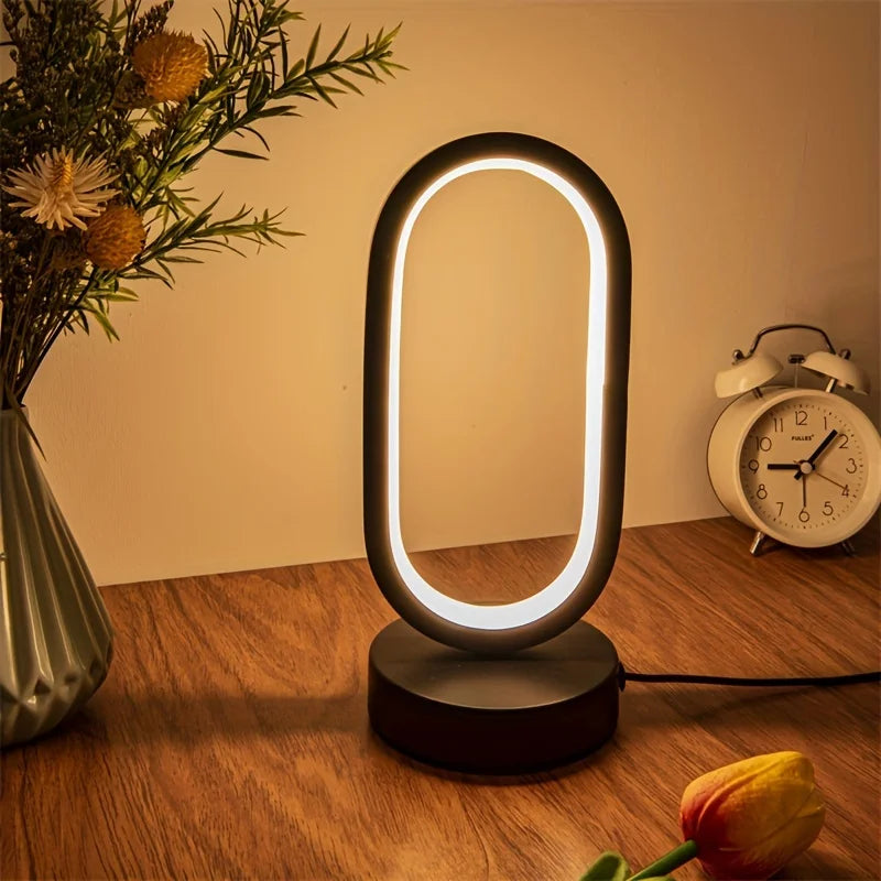 Tri Color O-shaped Modern Lamp