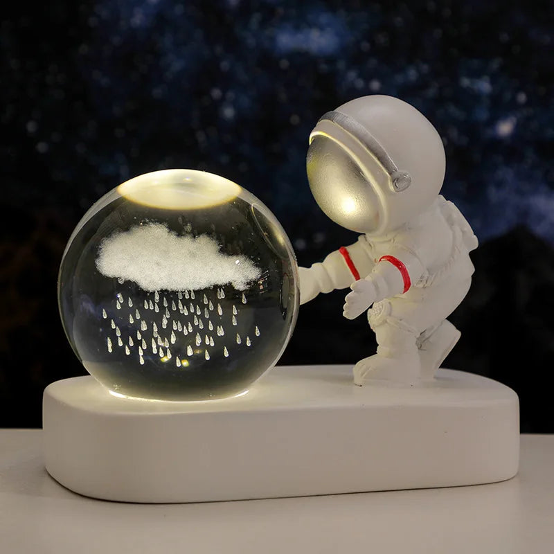 Astronaut admiring Crystal Ball Led Night