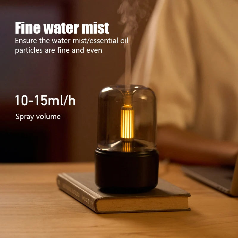 Portable Air Humidifier and Aroma Diffuser Lamp