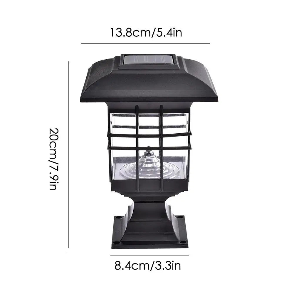 Solar powered Retro look LED Post/pathway light