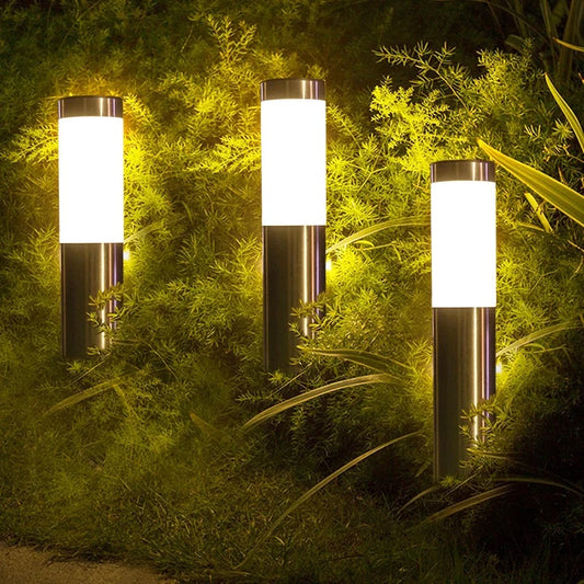 Solar Powered Stainless Steel Pathway Lights