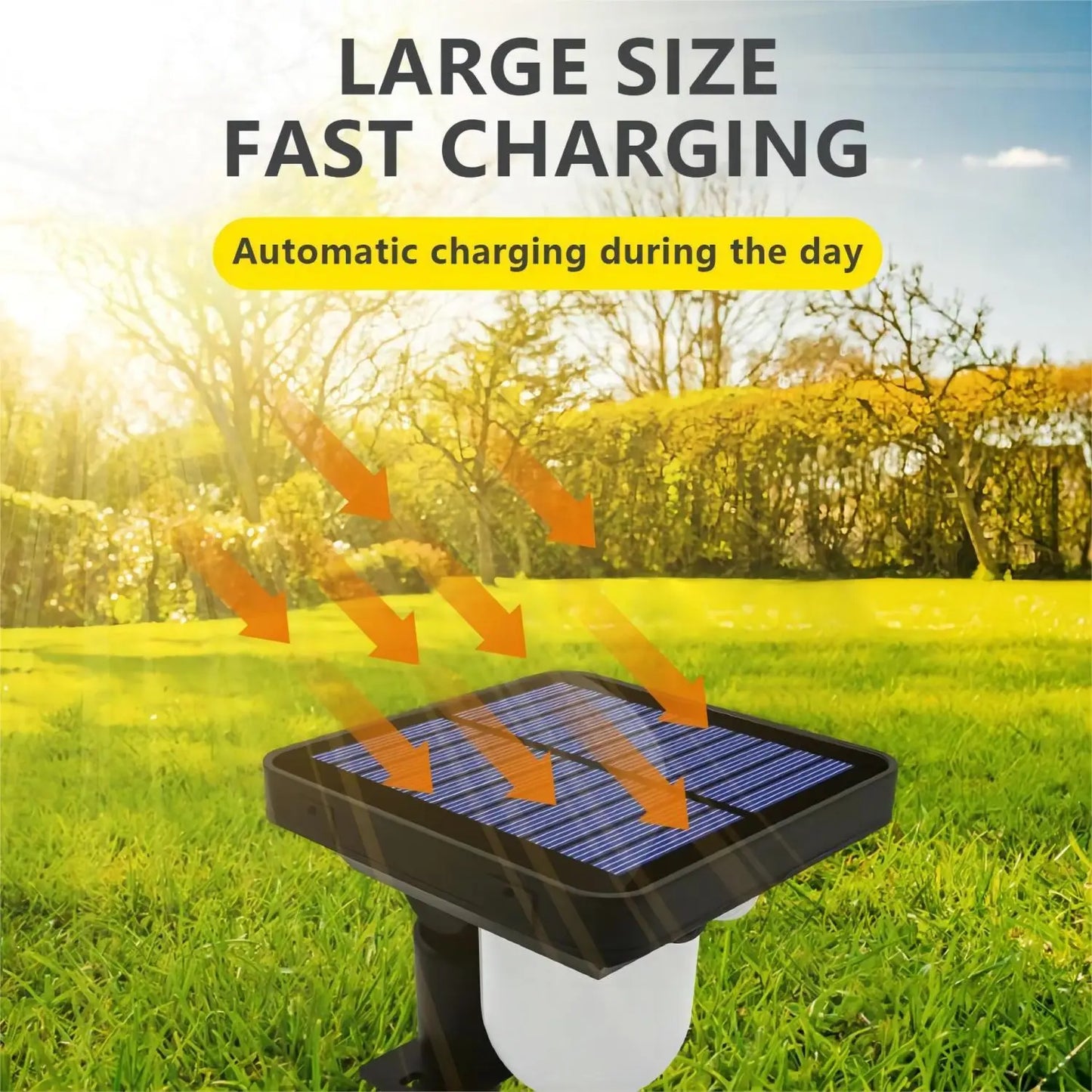 Solar Outdoor Garden or pathway auto on or motion activated!