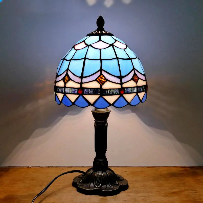 Handmade Stained Glass Bedside Lamp