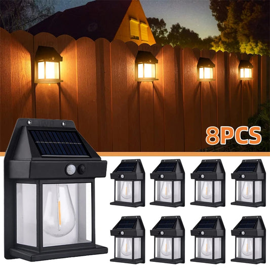 Solar powered outdoor wall lights!