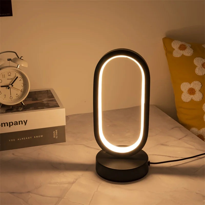 Tri Color O-shaped Modern Lamp