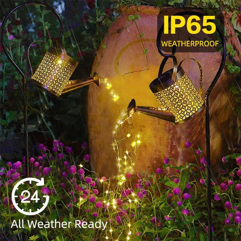 Solar LED Waterproof Hanging Kettle Lantern Light!