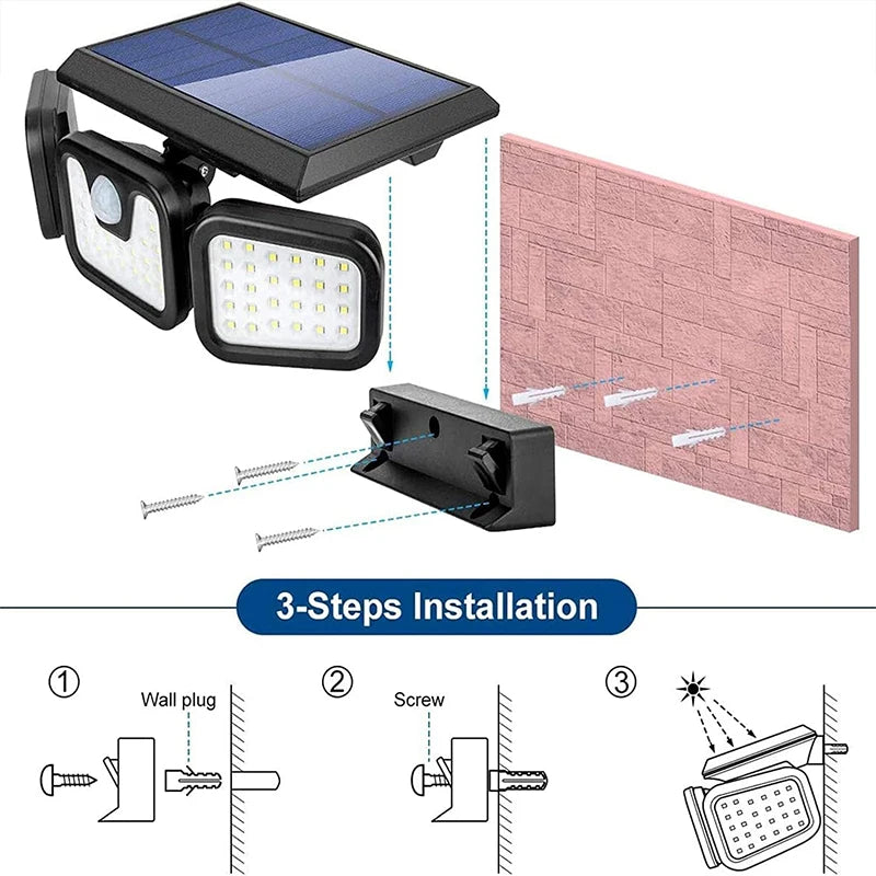 Motion Sensing Adjustable Head security light