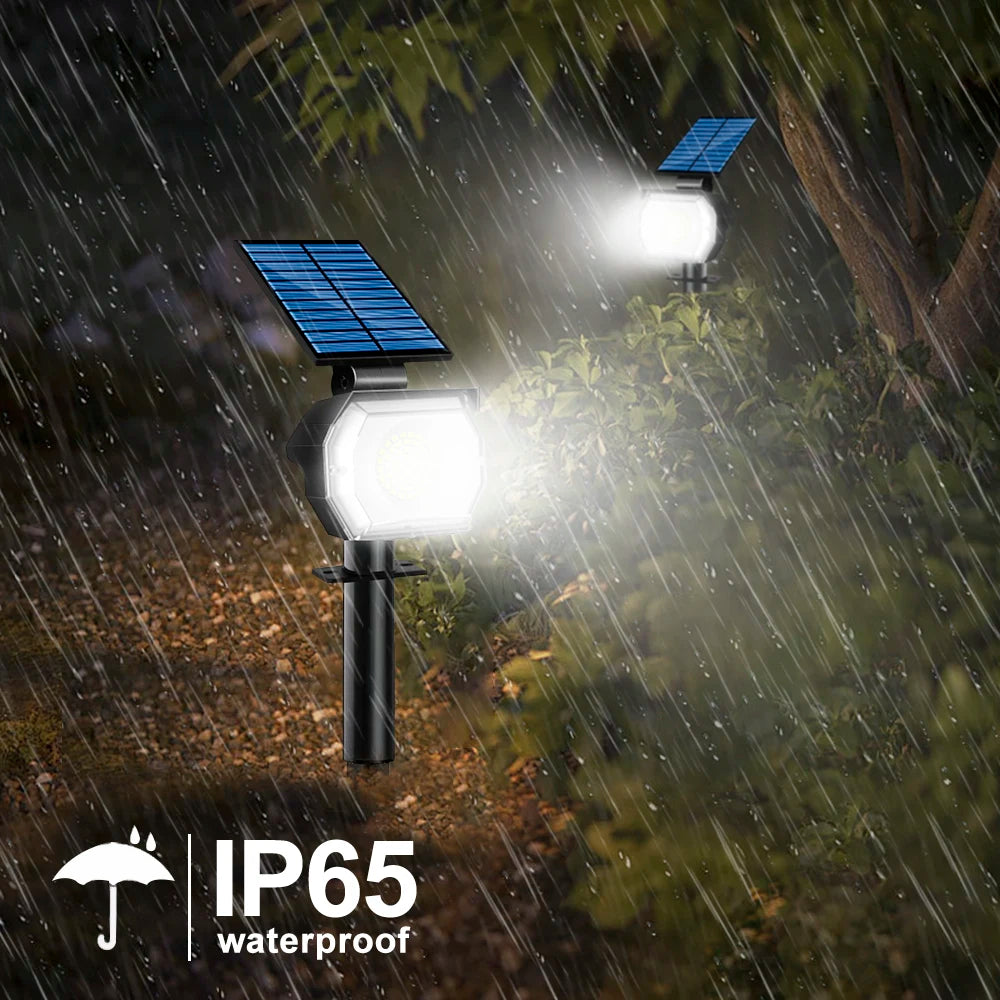 Solar Powered Landscape Lights with adjustable panel