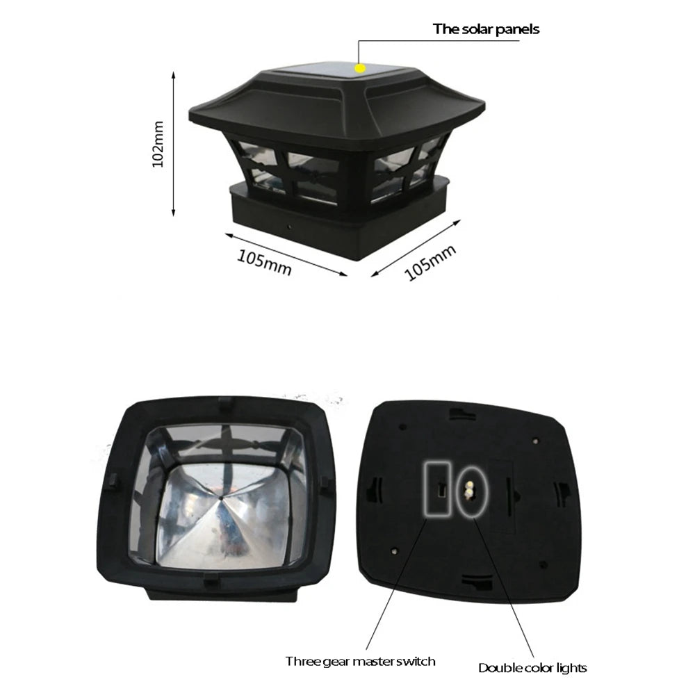 Flex fit Solar powered post light