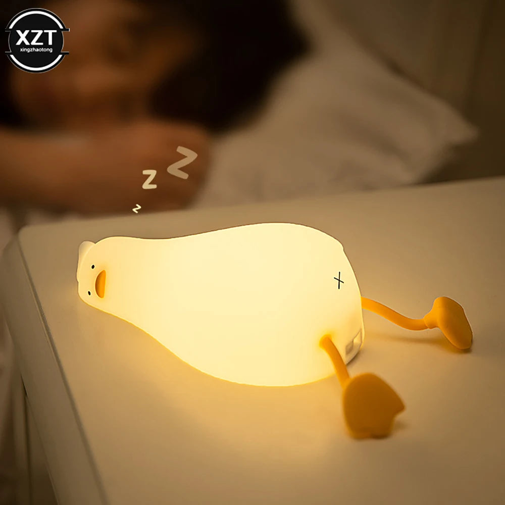 Cute Duck  Led Night Light and phone holder