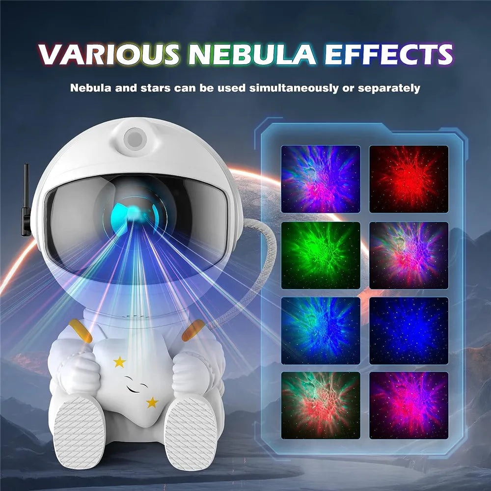 Astronaut Starry Nebula Projector Night Light