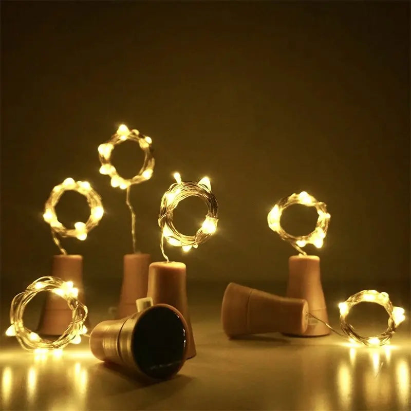 Solar Powered Wine Cork String Lights