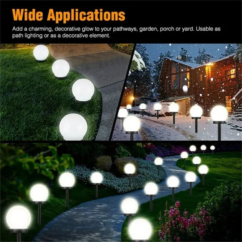 Round Ball Solar LED Pathway light