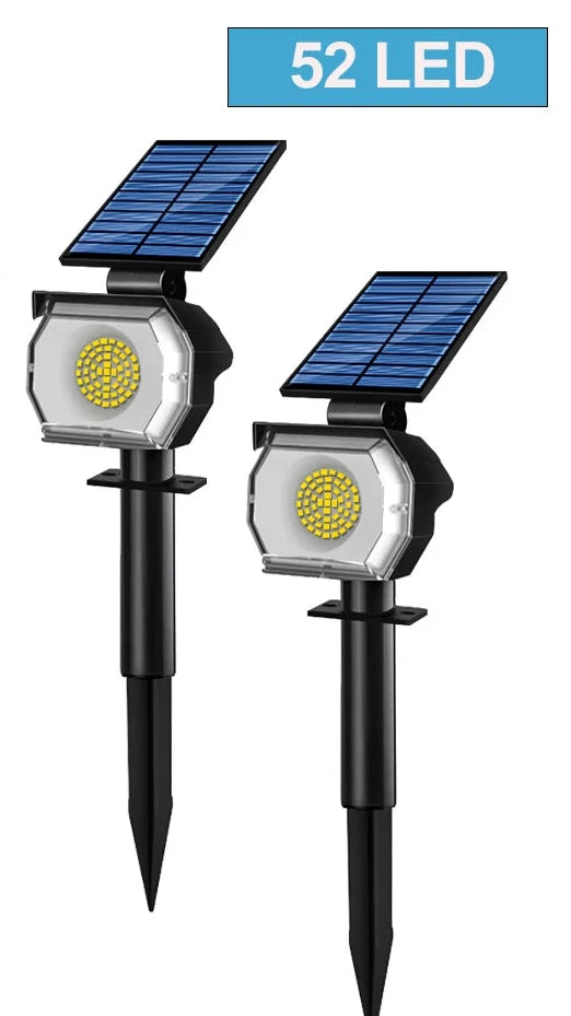 Solar Powered Landscape Lights with adjustable panel