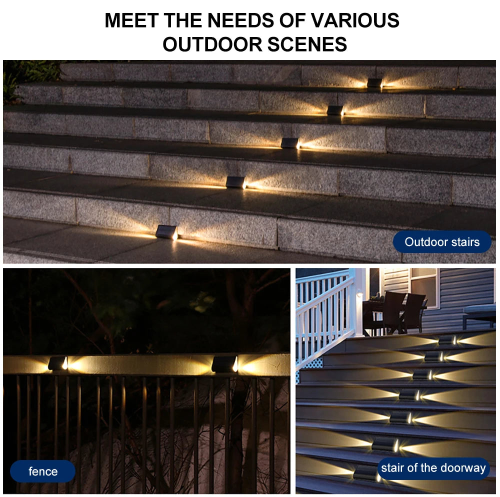 Solar Powered Stair Lights