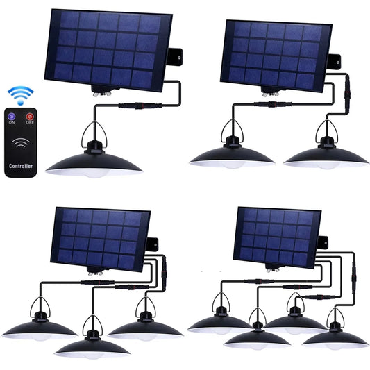 Remote Operated Solar Powered Pendant Lights