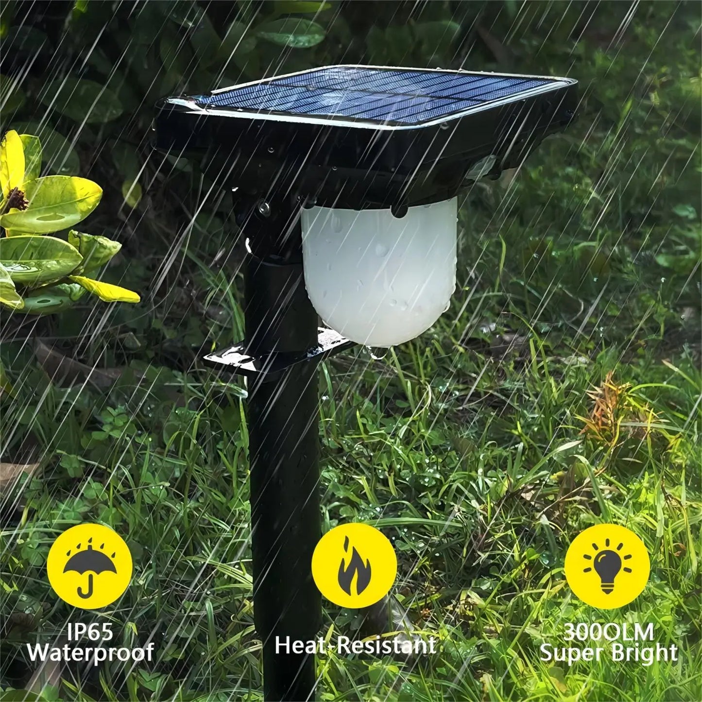 Solar Outdoor Garden or pathway auto on or motion activated!