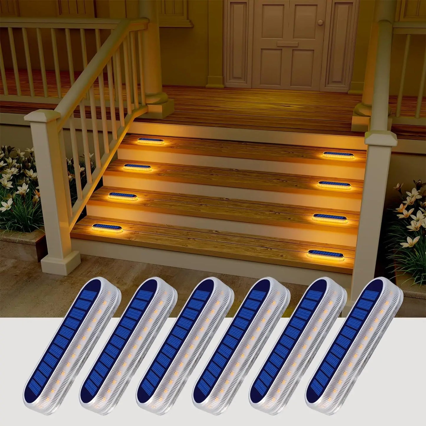 4 Pack Solar Powered Step Lights