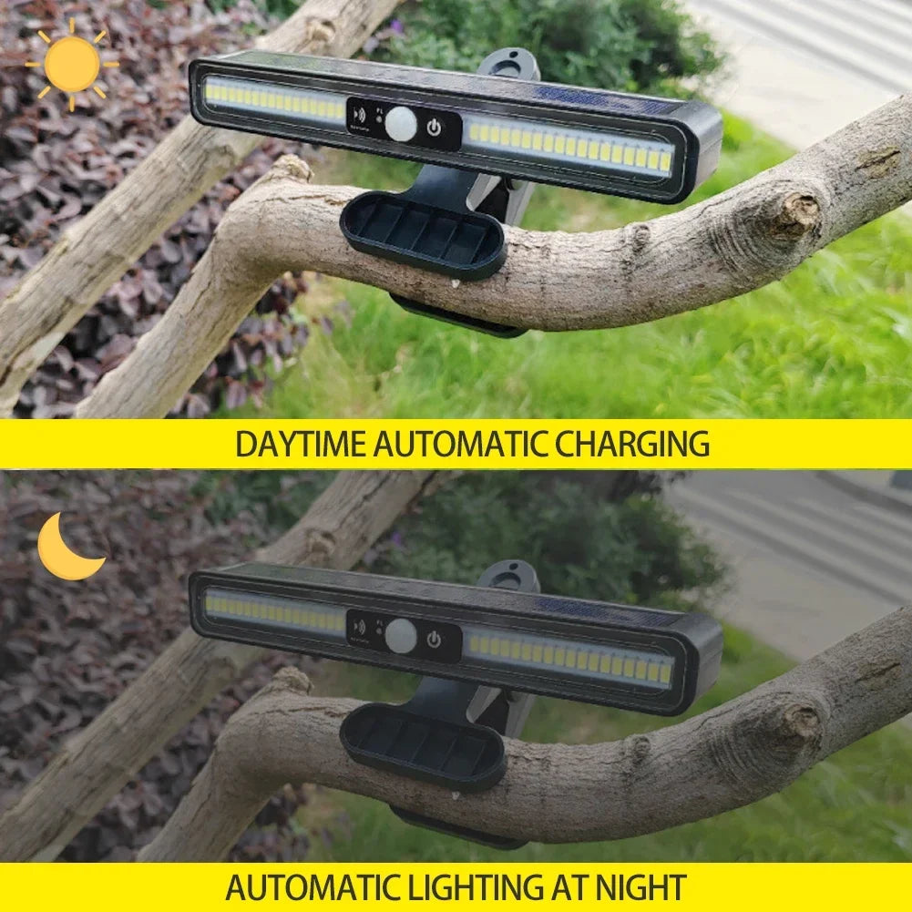 36LED Solar Powered Clamp on Motion Sensing Light