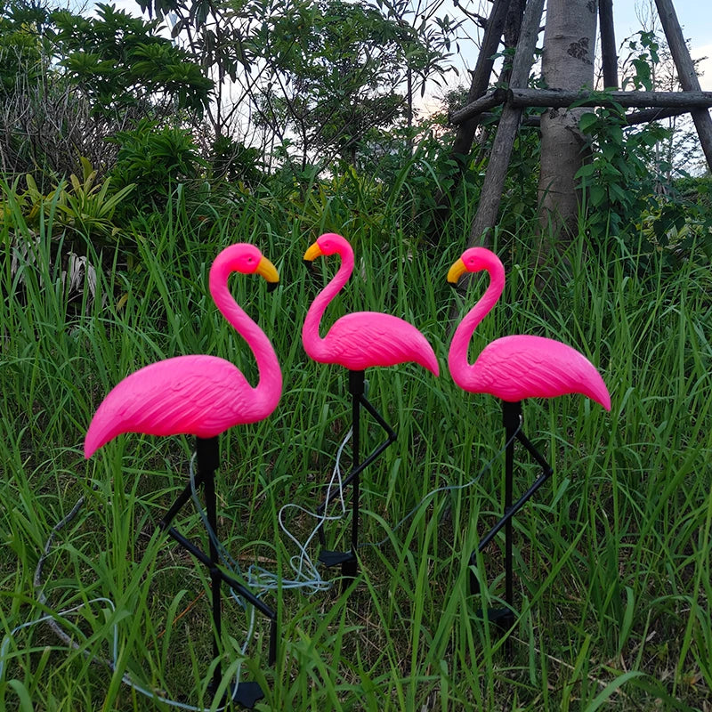 3Pcs/set Solar powered Flamingo Lamps/Lantern