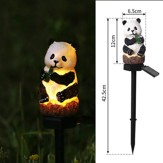 Solar Powered LED Panda Garden light