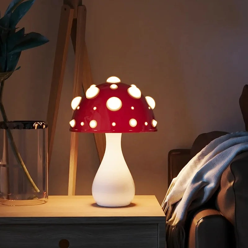 Amanita Mushroom Lamp