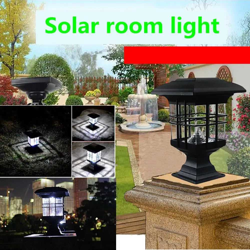 Solar powered Retro look LED Post/pathway light