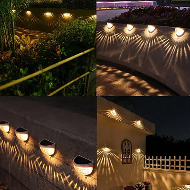 LED Solar powered wall light