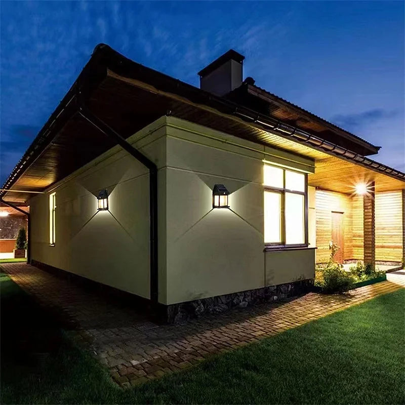 Solar powered outdoor wall lights!