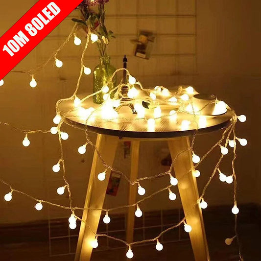 Small LED ball rope of lights