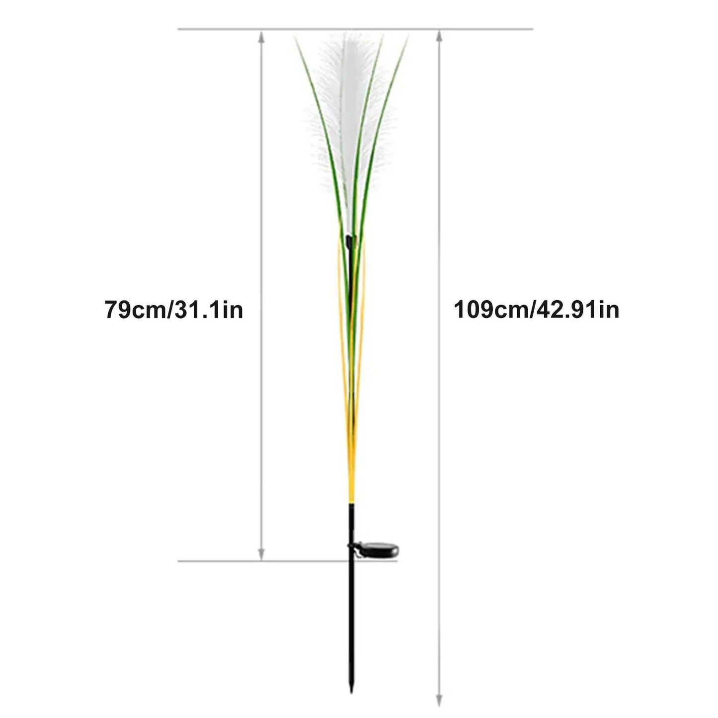 LED Solar powered Luminous Reed Lights