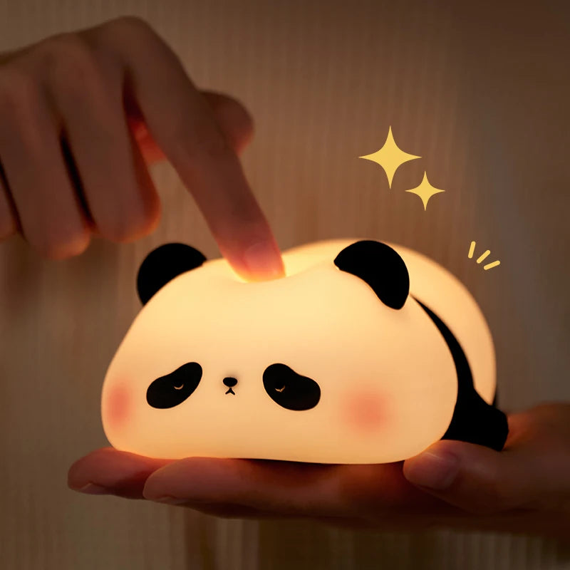 Cute Panda LED Silicone Night Light