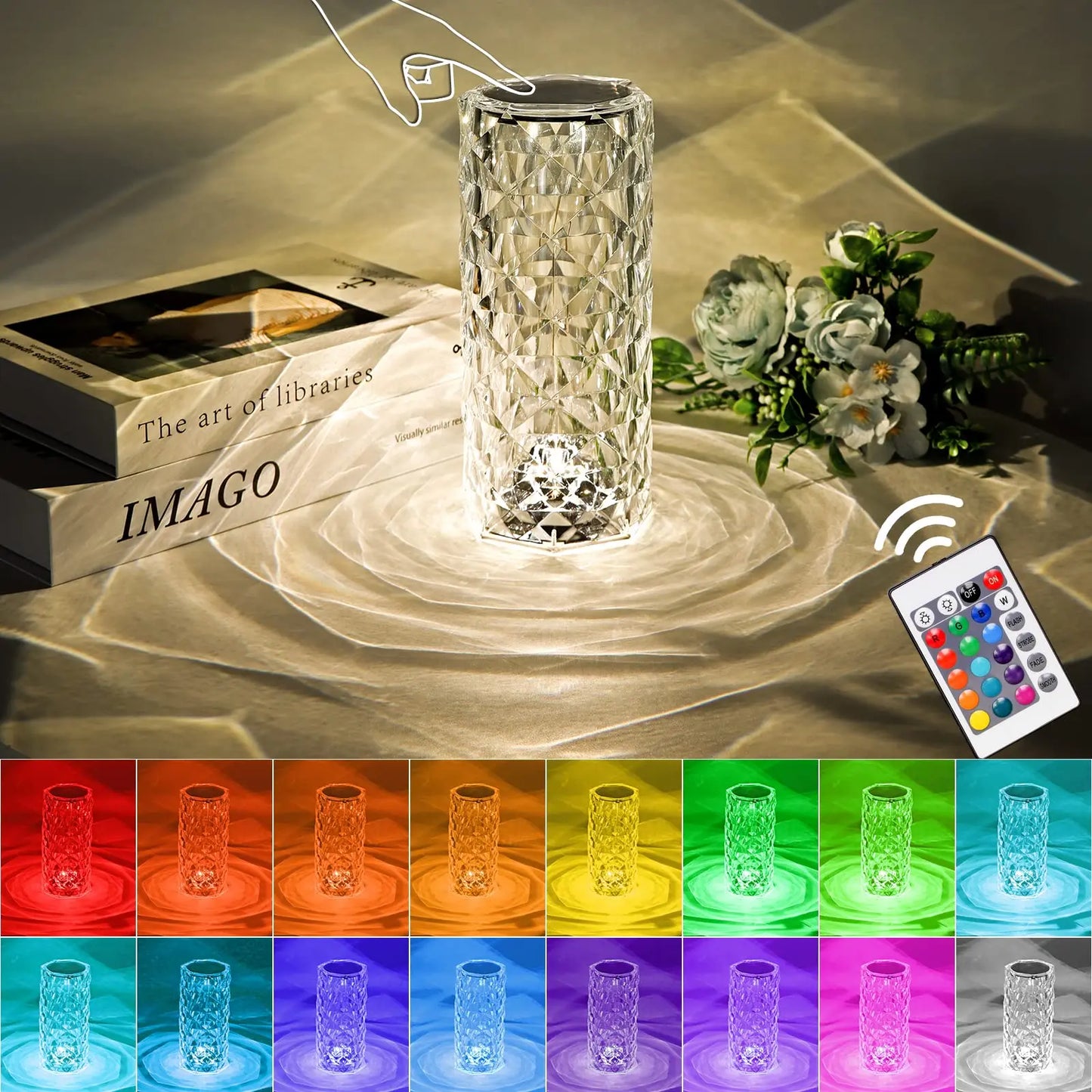 Crystal multicolored Night Light