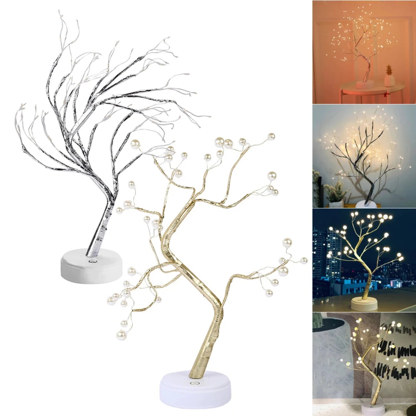 Adjustable Branch Touch Control Tree Lamp